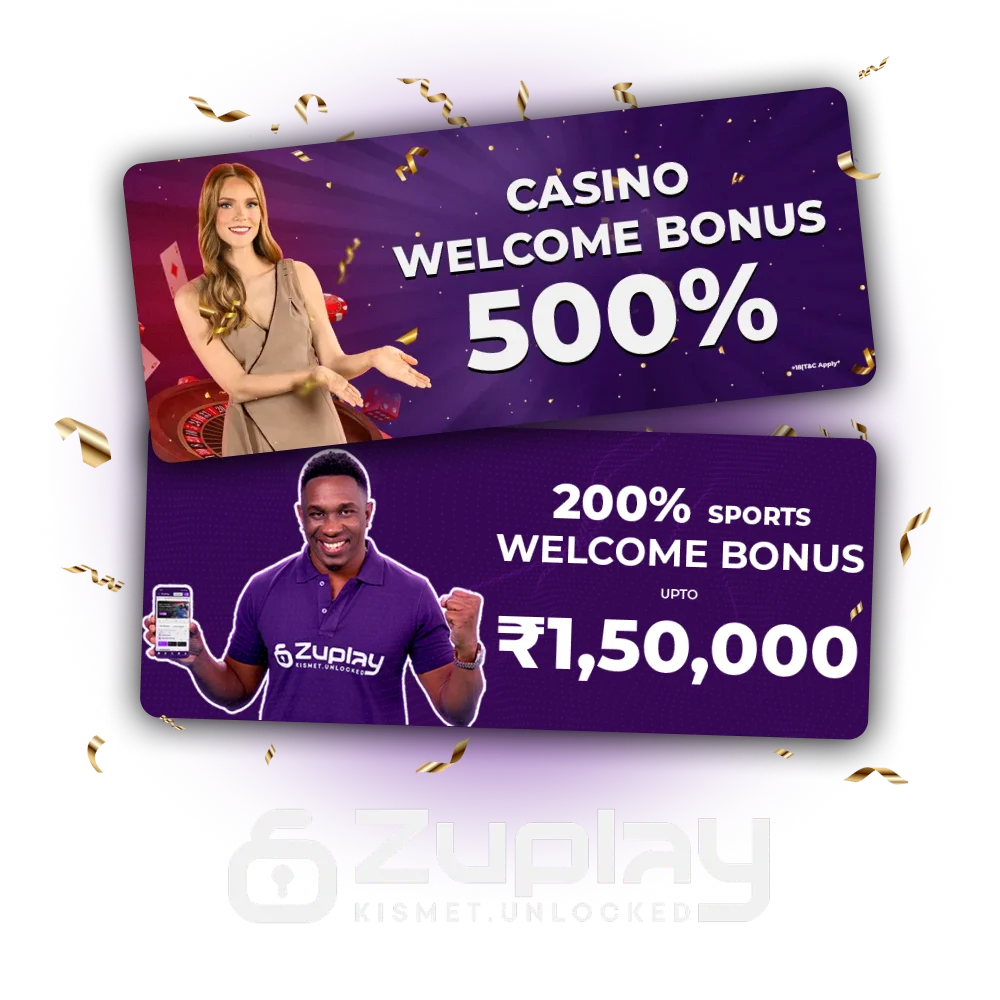 Claim your welcome bonuses and enjoy more chances to win at Zuplay.