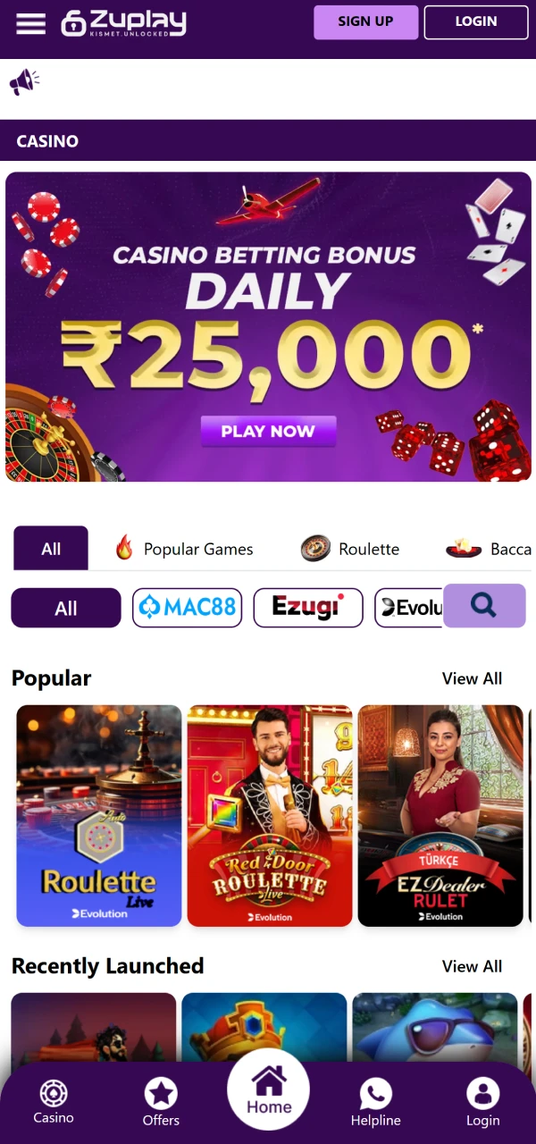 Explore casino games and sports betting options available on the official Zuplay website.